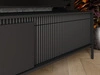 Szafka pod telewizor z drzwiczkami 153 cm Sorano Czarna