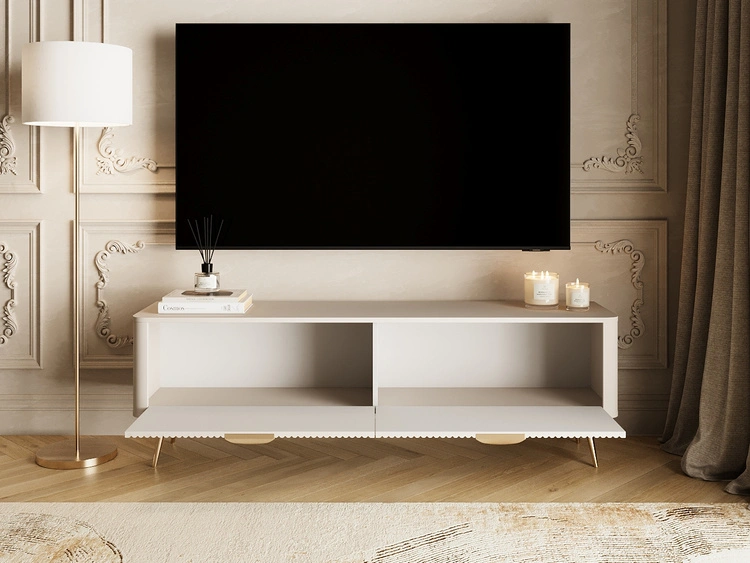 Szafka pod telewizor z drzwiczkami 160 cm Latina Beżowa