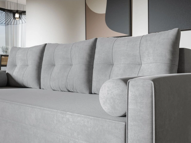 Kanapa z funkcją spania i pojemnikiem na pościel Pori beżowa